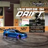 Turbo Racing 1:76 C64 Drift RC Car With Gyro Radio Full Proportional Remote Control Toys RTR Kit For Kids and Adults 3