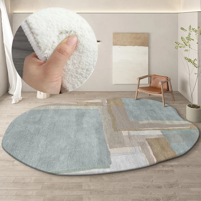 Irregular Round Living Room Carpet Home Decoration Specialshaped