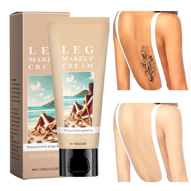 Body Foundation Long-Lasting Leg Makeup Hydrating Foundation Non-Irritating Beauty Concealer Body Coverage Perfector body base
