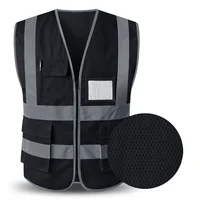 High Visibility Reflective Safety Vest with Zipper