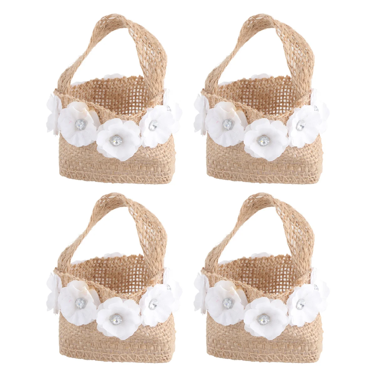 

Basket Storage Burlap Country Girl Giftss For Wedding Ceremony Flower Baskets Small Small Basket Gifts Basket Storage
