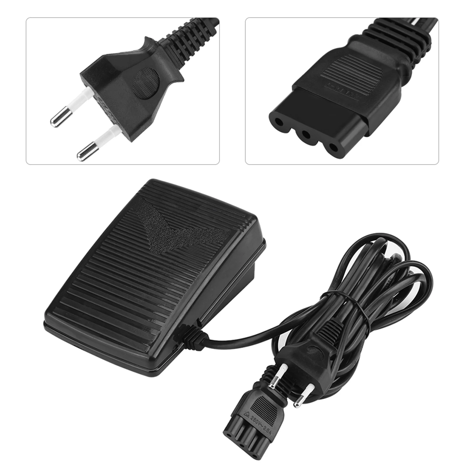 Home Sewing Machine Foot Control Pedal With Power Cord (EU Plug 220V) sewing kit