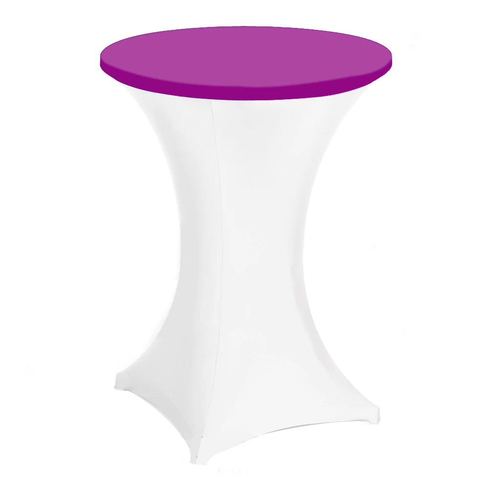 

8pcs Custom Logo Spandex Table Top Round Tables Toppers