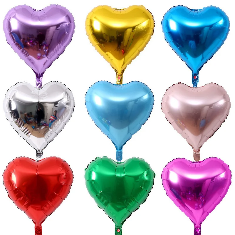 

18 inch heart shaped balloon children cartoon toy floating balloon birthday party decoration aluminum foil balloon wholesale