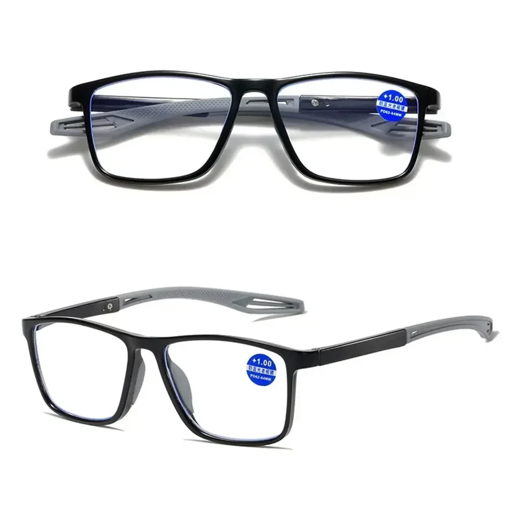 Reading glasses Anti-Blue Light Reading Glasses Ultralight Square Frame Eyeglasses Sports Glasses Hyperopia Women Men Far Sight Eyewear