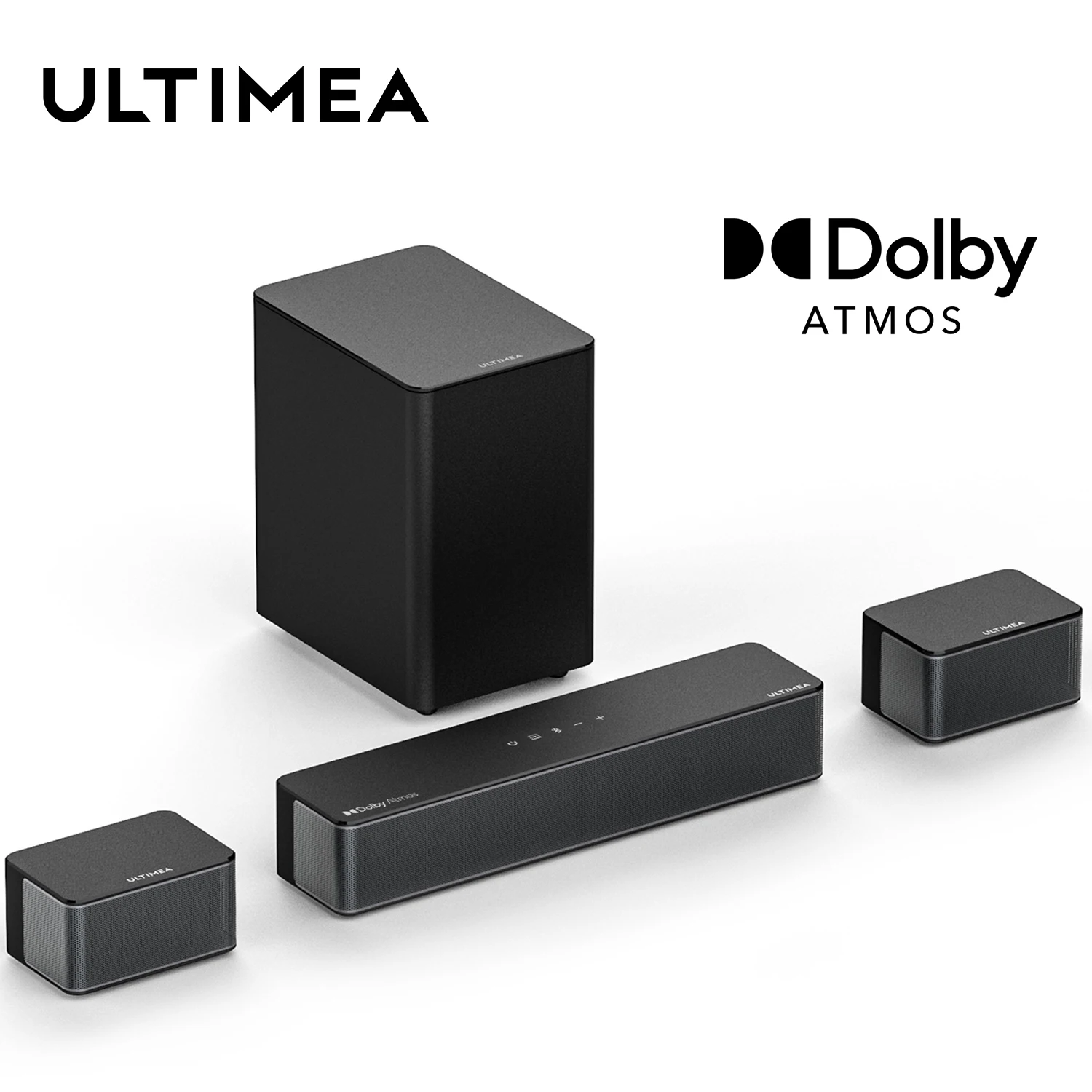 

ULTIMEA 5.1 Soundbar with Dolby Atmos,3D Surround Sound System with Subwoofer,2 Rear Speakers,Home Theater Bluetooth Speakers