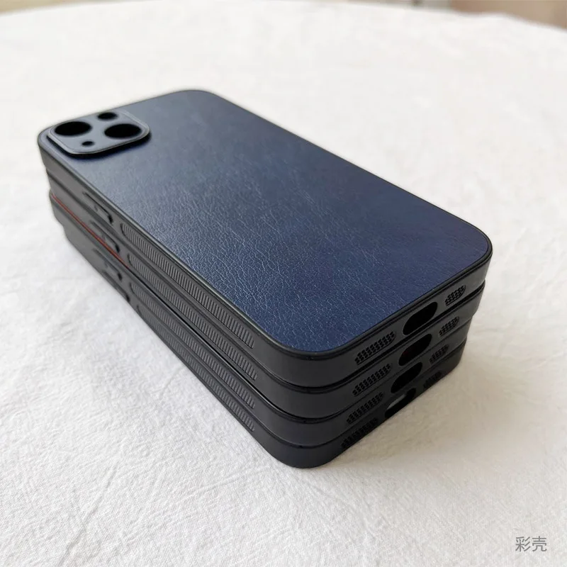 Apple 11 phone case 14pro leather full package anti-drop simple solid color xsmax premium sense niche iPhone13