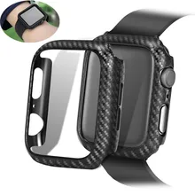 

Cover Case For Apple Watch series 6 SE 5 4 3 44mm/40mm iwatch 42mm 38mm Protective Frame Carbon cover apple watch Accessories