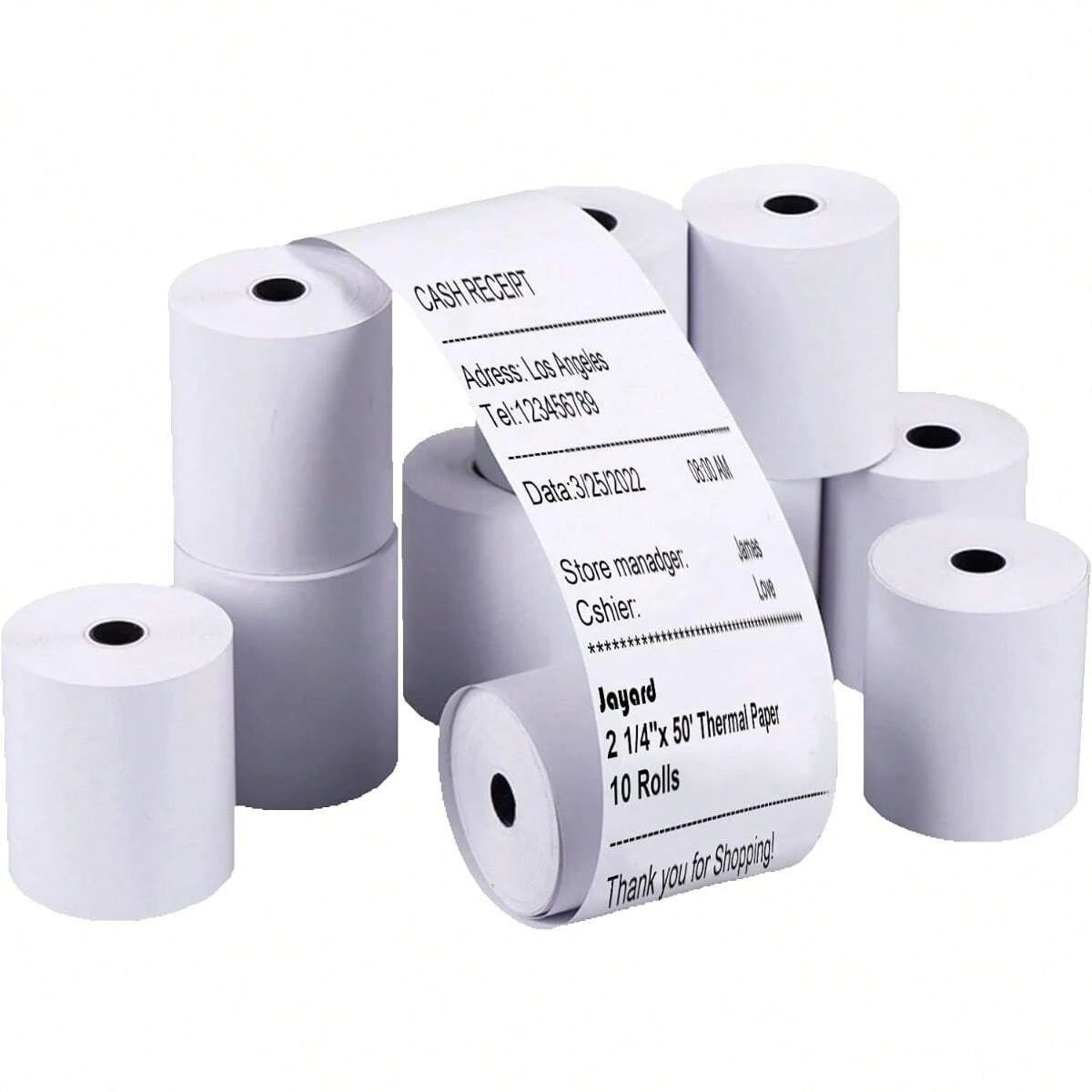 Thermal Paper Roll 2-1/4inch*32ft Thermal Paper Rolls For Credit Card-Cash Register Rolls-Premium Register Tape Pos Thermal Printer Paper