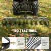VEVOR Tow Behind Dethatcher 72-inch Tow Dethatcher with 36 Steel Tines 3-Point Lawn Dethatcher Rake with Attachments for Tractor 5