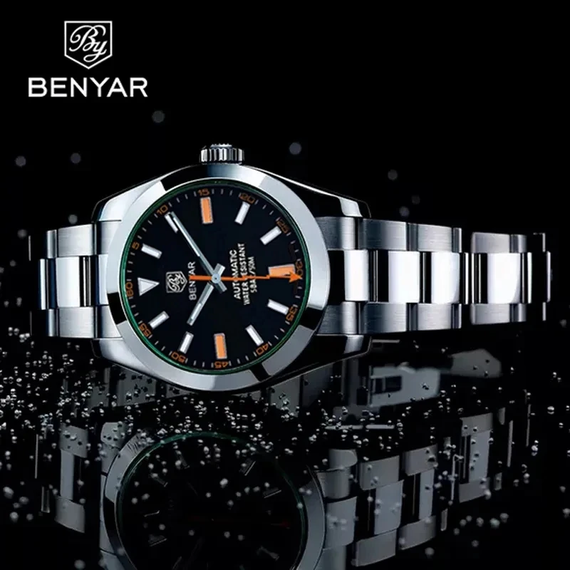 Watches Mens BENYAR Mechanical Wristwatches Business Automatic Sport Watches For Men relogio masculino mechanical watch business watch link