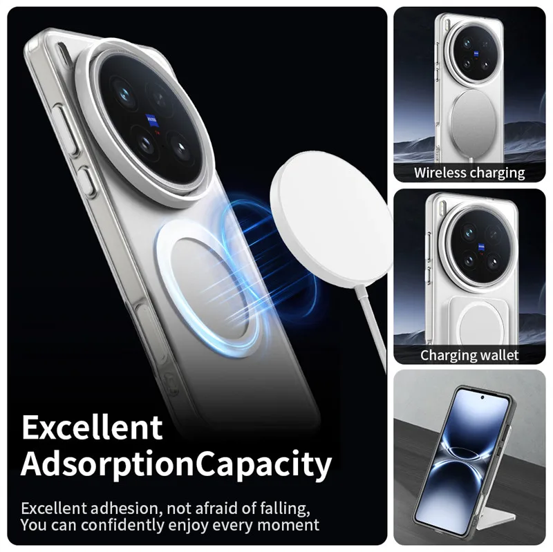 Magnetic Matte PC Phone Case with Magsafe Wireless Charging Compatibility