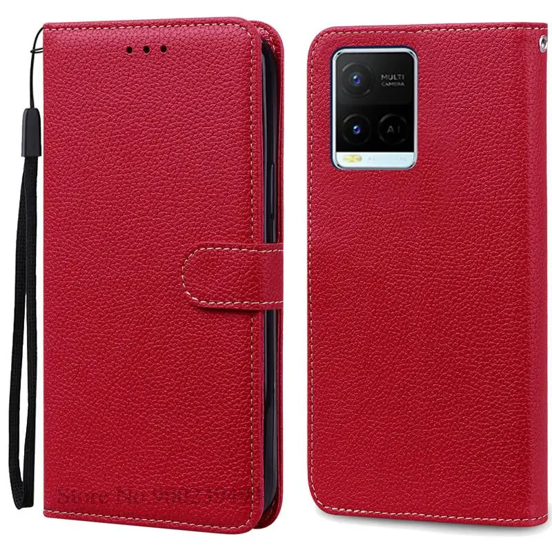 Stylish Wallet Flip Case with Silicone Cover for Various Vivo Smartphones