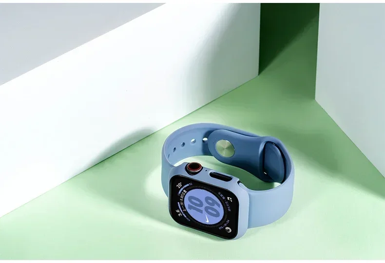 2er-Pack Gehärtetes Glas+Hülle für Apple Watch Gehäuse 44mm 40mm 42mm 41mm 45mm PC-Stoßfänger Displayschutz iWatch Serie 9 8 7 6 5 3 SE – Detail 31