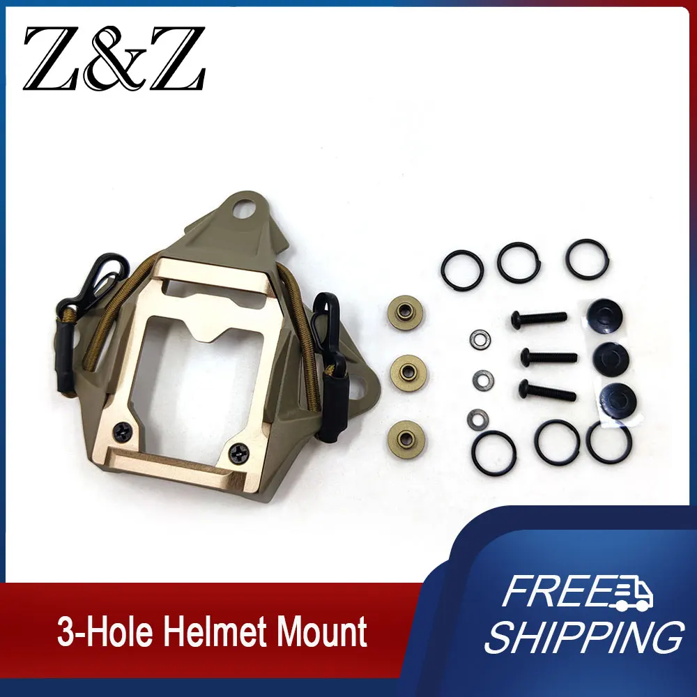 

Tactical 3-Hole Helmet Mount Base Bracket Adapter Fast Helmet Accessories