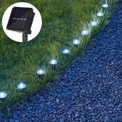 Solar - Powered Waterproof String Lights for Outdoor Decor and Parties (White)