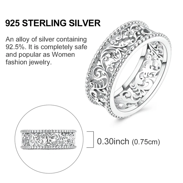 Bague en argent sterling 925 véritable, forme de cœur, trèfle, bijoux pour femmes, cadeau d'anniversaire, de fiançailles