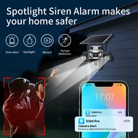 Caméra de sécurité solaire 16MP, charge solaire, contrôle PTZ, détection humaine PIR, moniteur audio-vidéo bidirectionnel, vision nocturne couleur, étanche IP66, surveillance CCTV, prise en charge du zoom optique 10x, pour la maison, la cour, la ferme 5