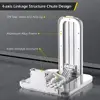 Folding Shower Seat Wall Mounted 485lbs Load-Bearing Flip-up Design Anti-slip ABS Material Seat Bathroom Hallway Sauna Room 6