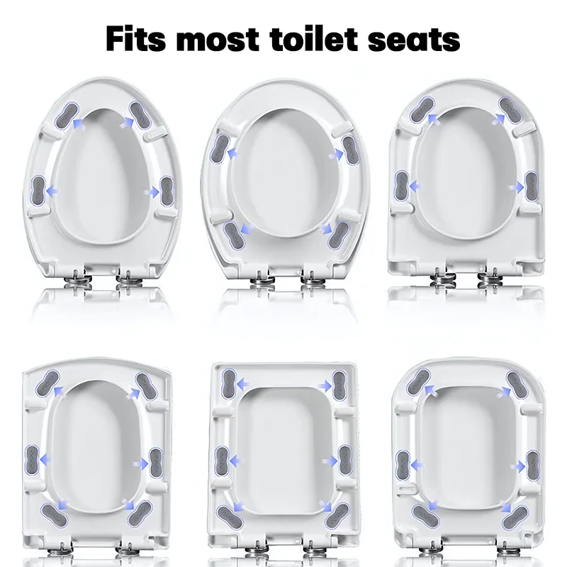 Toilet Seat Bumpers Toilet Seat Bumper Anti Slip Shockproof Toilet Lid Cushion Anti-collision Seat Cushion for Hotels and Public Places