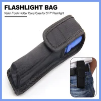 Tactical Molle Flashlight Molle Pouch Nylon Torch Holder Waist Bag Outdoor Camping Hunting Accessories Folding Knife Pack 1