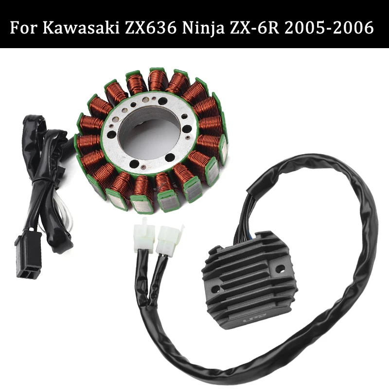 EngineStatorCoilVoltageRegulatorRectifierForKawasakiZX636Ninja