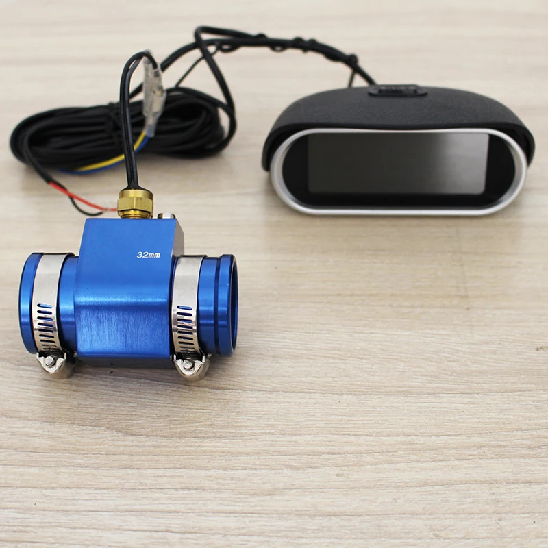Digital Medidor de Temperatura da Água 12v 24v Inclui Voltímetro Sensor Cabeça do Sensor Comum Adaptador do Radiador 8npt