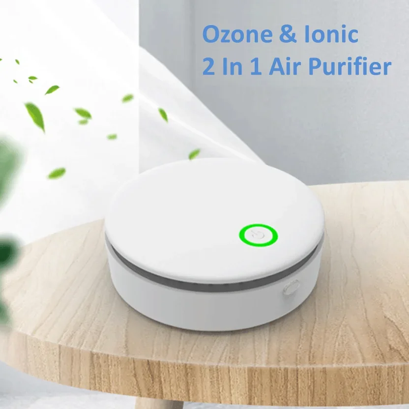 PortableOzoneIonicAirPurifier2in1EliminateOdorforHomeCar