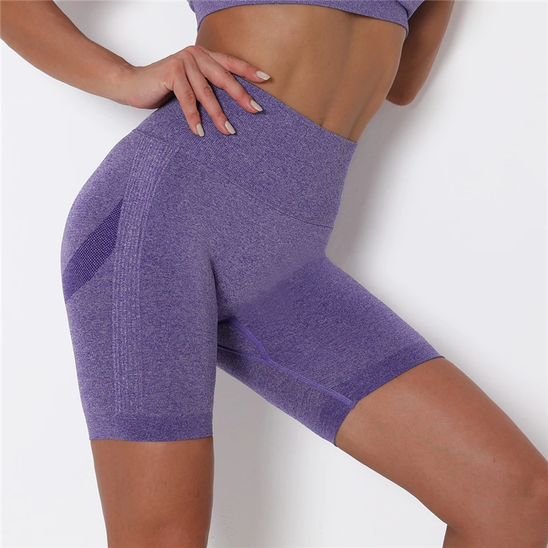Women Shorts Yoga Gym Shorts Seamless Gym Push Up Fitness Sports High Waist Workout Cycling Sports Clothes