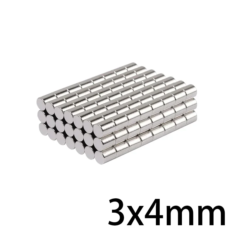 

Small Round Permanent Magnet N35 Disc Neodymium Magnets 3*4mm Strong Magnetic Magnet Strong Refrigerator Magnet 3x4mm