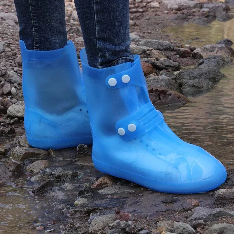 Nirohee Silicone Shoes Covers, Shoe Covers, Rain Boots Reusable Easy to  Carry for Women, Men, Kids. (Blue, M)