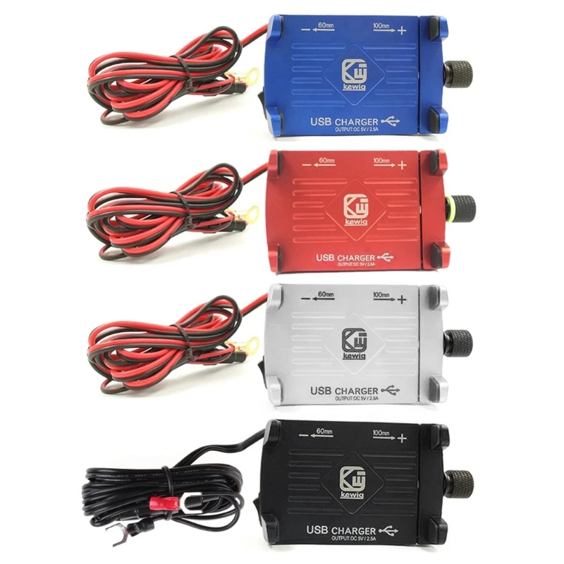 

Dropship Universal Motorcycle Phone Holder 360-degree Rotation Phone Mount USB