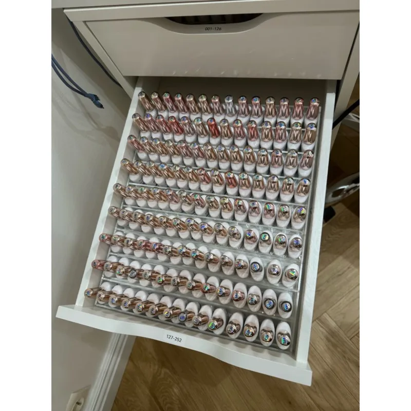 Nagellack Aufbewahrung 30 Flaschen - 2-Schichten Organizer Kosmetiktasche  Streifenmuster