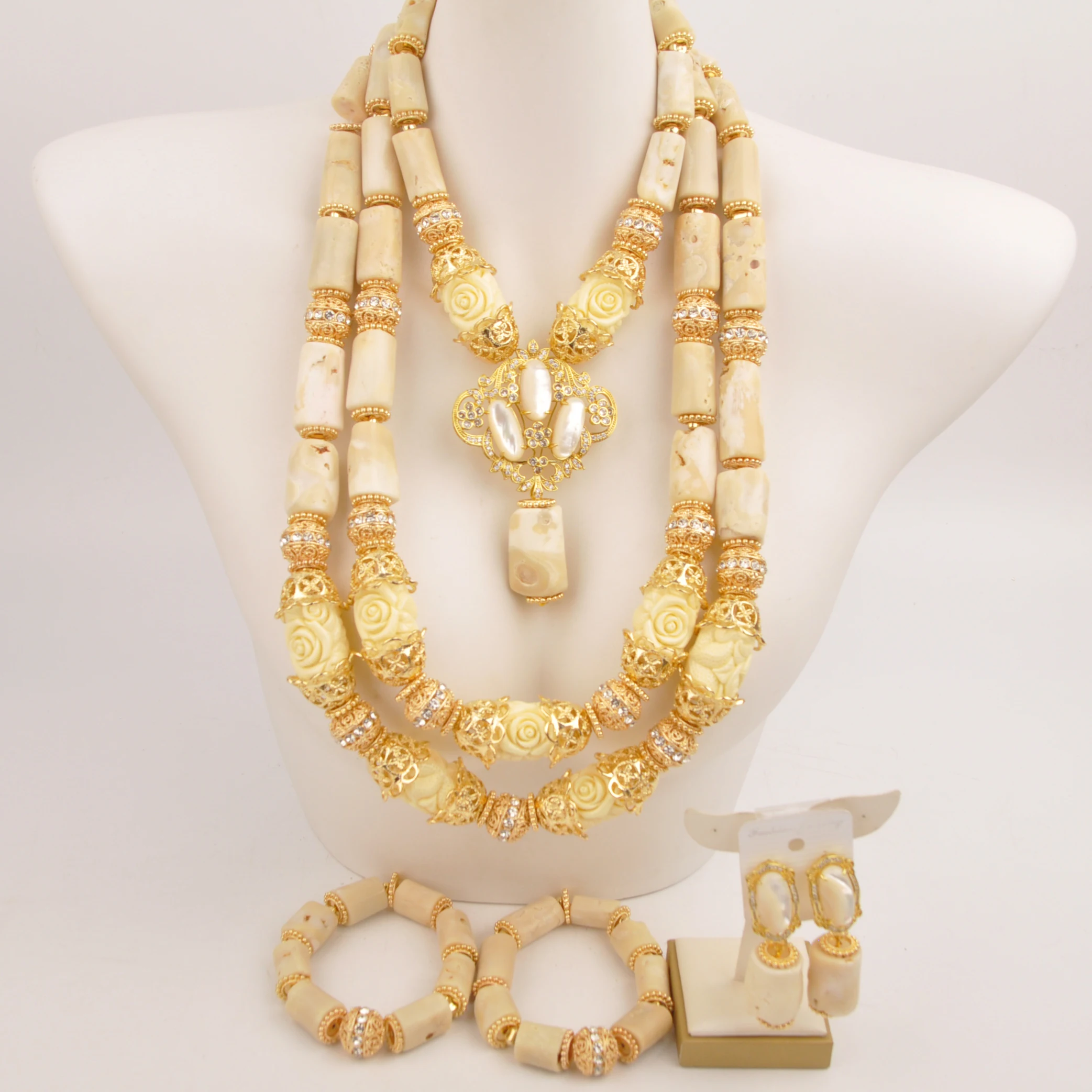 african-wedding-coral-necklace-real-white-coral-beads-jewelry-set