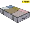3/2/1pcs Under the bed quilt storage bag with cover can be folded, can be used for bedding clothes toys with 4 reinforced handle 1