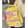 HAEX Kawaii Women Backpacks Cartoon Toast Patchwork Large Capacity Students Mochilas Para Mujer High School Aesthetic Girls Bags 5