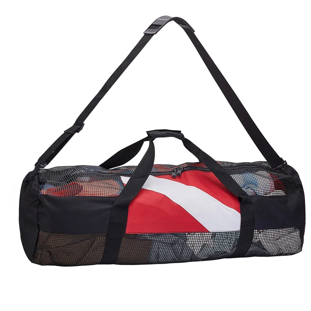 Swimming Beach Storage Bag Extra Large Portable Mesh Diving Duffels with Adjustable Shoulder Strap for Travel Gym Workout diving storage bag diving mesh bag