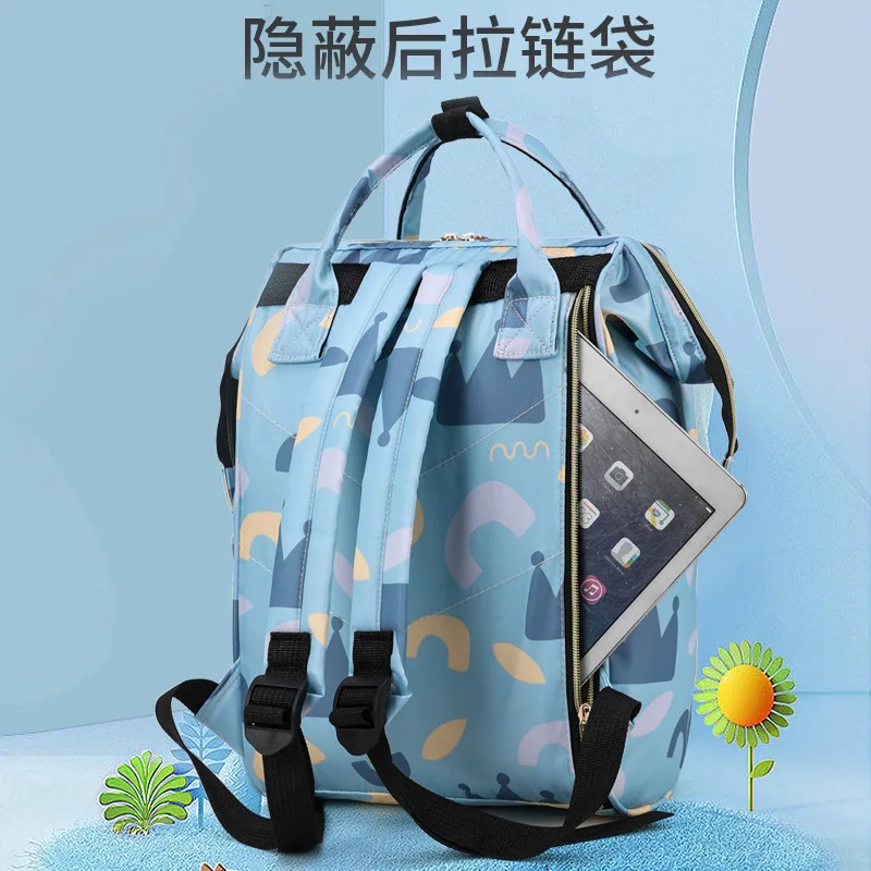 Mummy Large Capacity Bag Mom Baby Multi-function Outdoor Travel Diaper Bags for Baby Care Stuff Fashion Print Nappy Backpack Bag