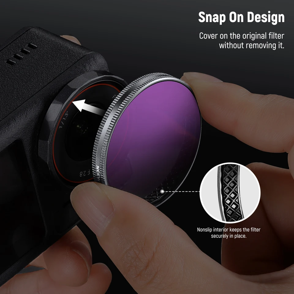 Set Filtri ND NEEWER Per DJI Osmo Action 4/5 PRO - Kit 6 Pezzi Con ND8-ND1000 E CPL