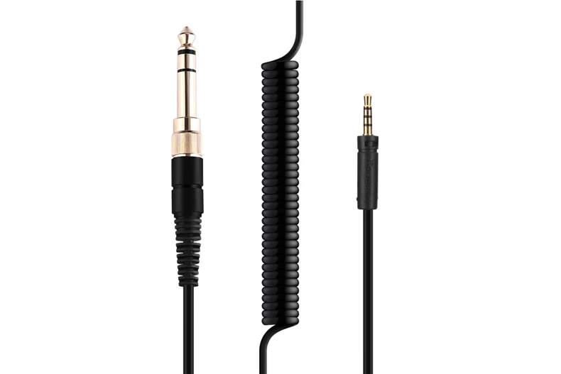 For Sennheiser MOMENTUM HD430 HD450BT HD4.40BT HD458BT HD4.50BTNC Replaceable 6.35mm Large Plug to 2.5mm Spring Headphone Cable
