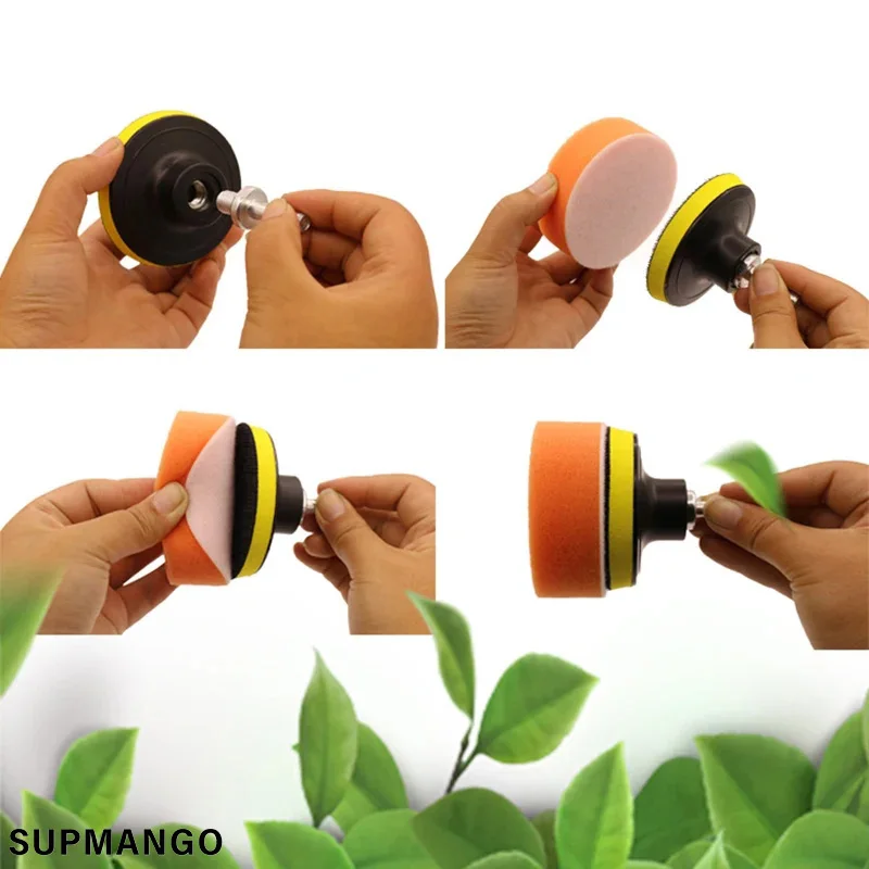 Car Polishing Sponge 22pcs Universal Car Paint Care Accessories Polishing Sponge Pads Kit Foam Pad er Kit Wax Pads