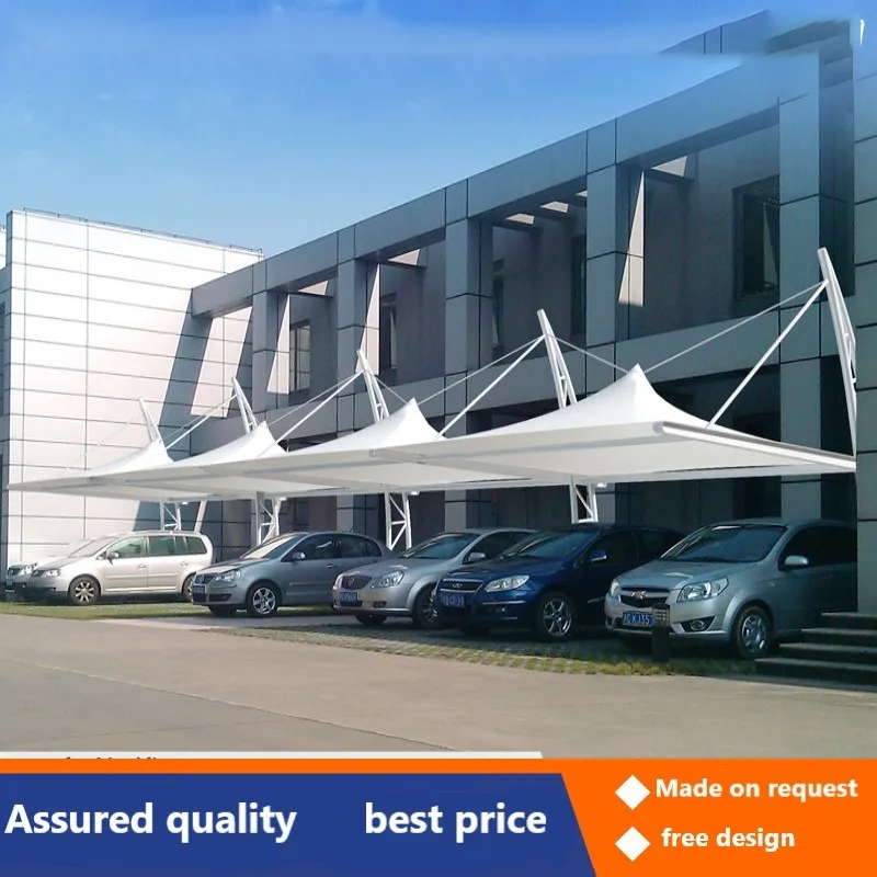 Membrane structure car shed car shed parking steel structure electric awning awning