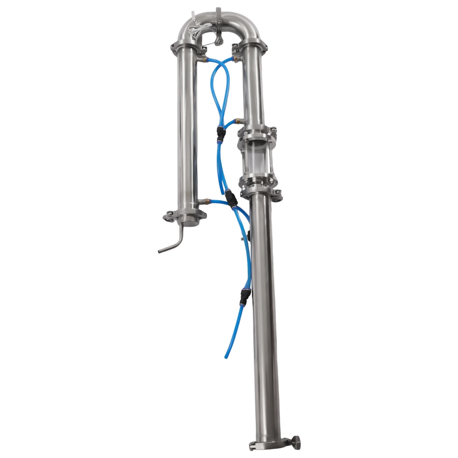 2inch Stainless Steel Moonshine Reflux Distilling Column Brew Wine Making Tool Tubular Distillation Tower Mesh Brewing Equipment