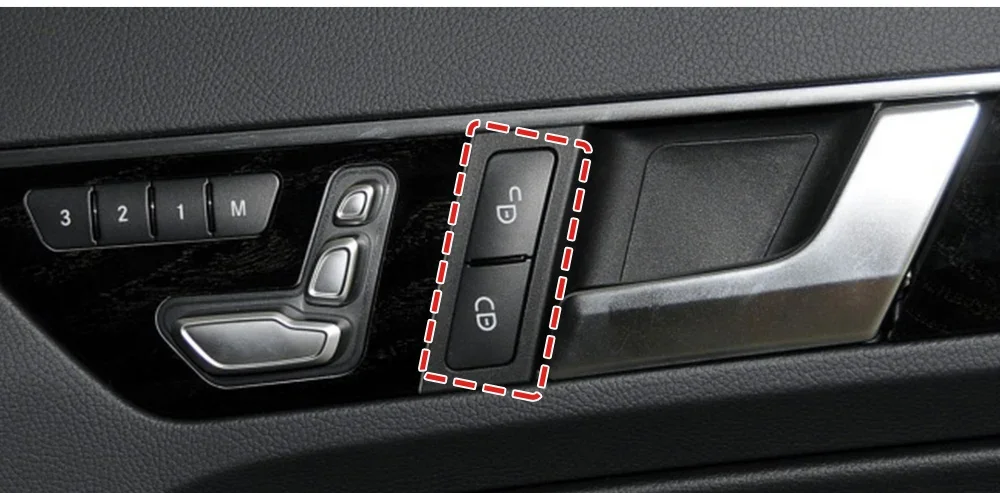 Auto innen links rechts Türschloss Entriegelung schalter Knopf für Mercedes-Benz C-Klasse W204 C180 C200 C230 C260 C300 2011-14 x204 W212 – Detail 7