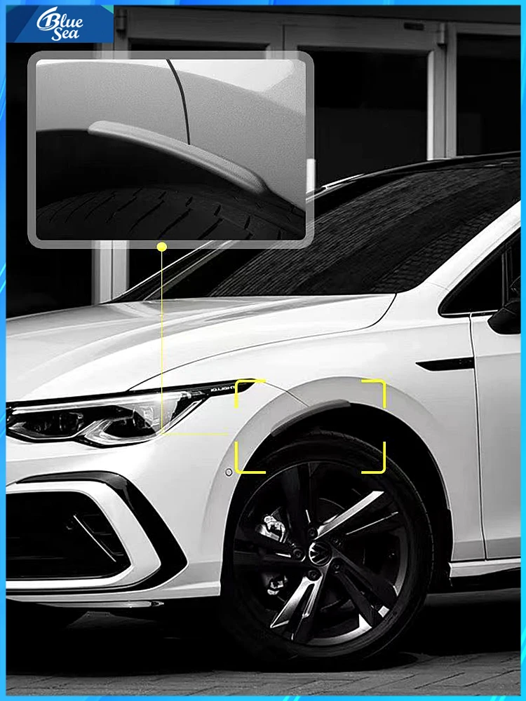 For VW Golf 4 5 6 7 MK4 MK5 MK6 MK7 MK7.5 GTI GTE GTD R-LINE R Car Bumper Fender Flare Mud Flap Splash Guards Wheel Eyebrow Lip