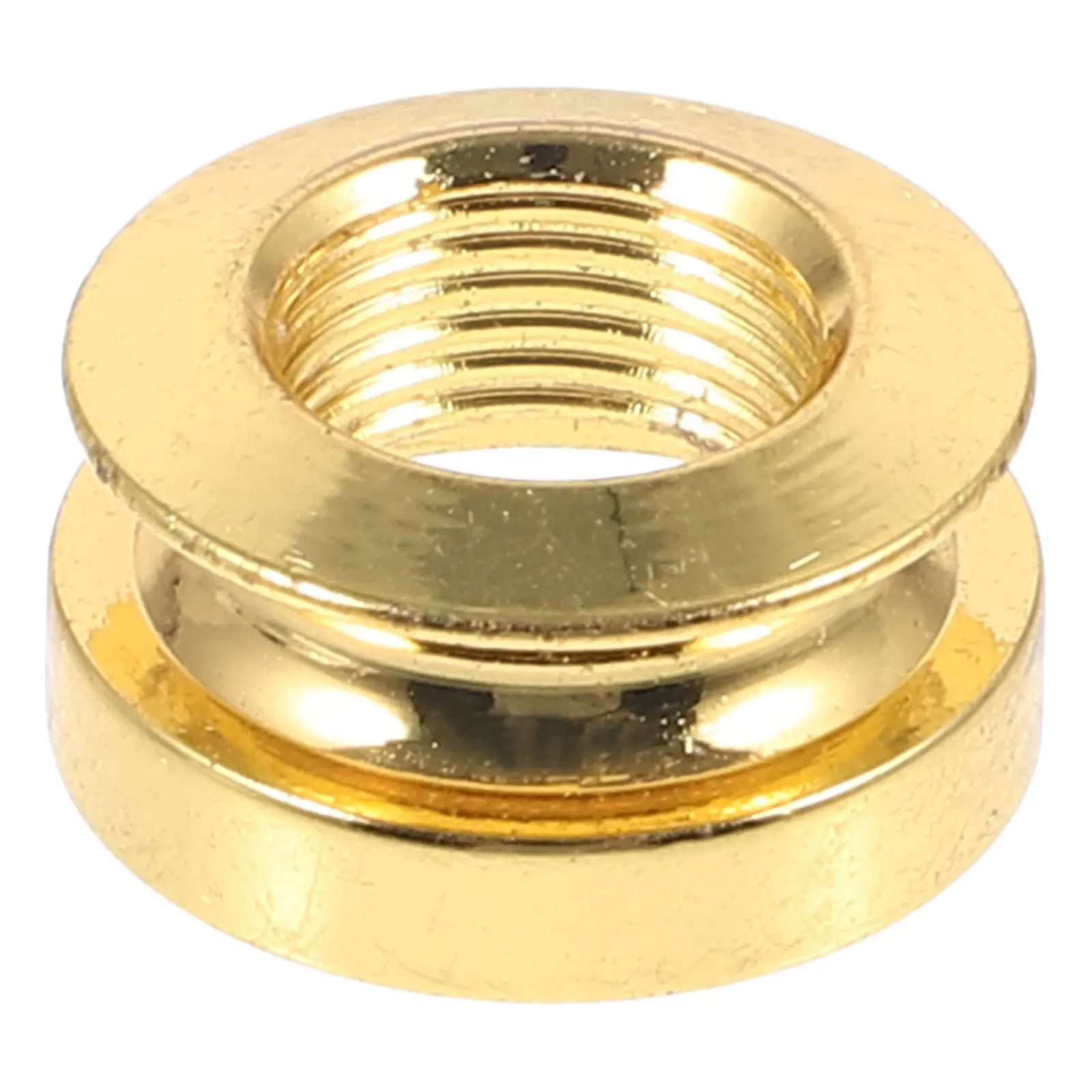 WEUVEB Guitar Strap End Pin Set Metal Golden 4Pcs
