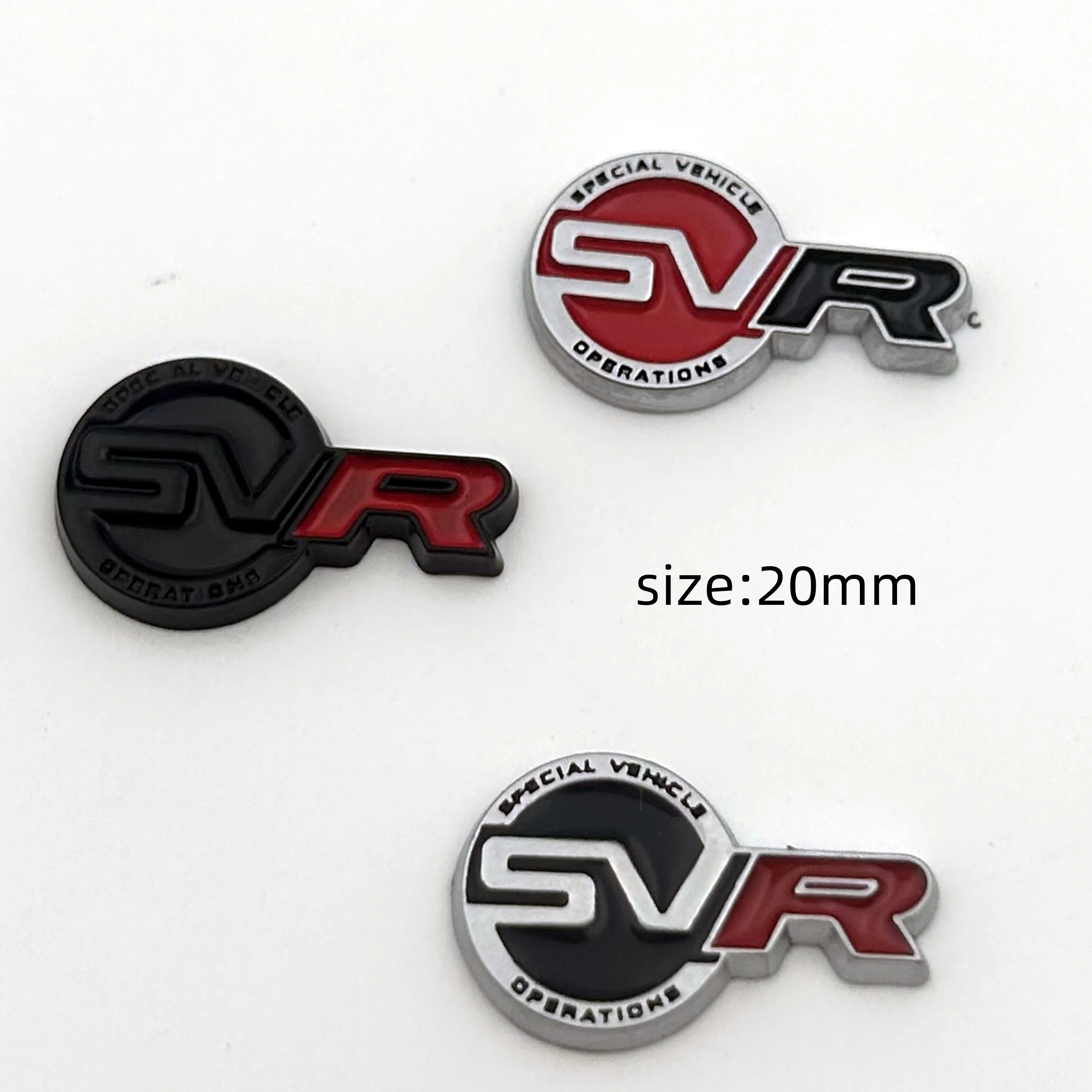 

1pcs SVR Special Vehicle Operation Autobiography Emblem Car Grille Badge Gear Knob Logo Trunk Sticker for Land Rover Range Rover