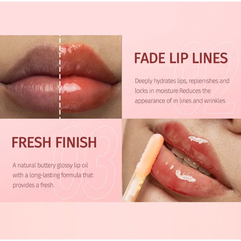 Fruit Lipgloss Honey Essence Lip Oil Sexy Plump Lip Jelly Tinted Waterproof Moisturize Oil Remove Lines Darken The Area