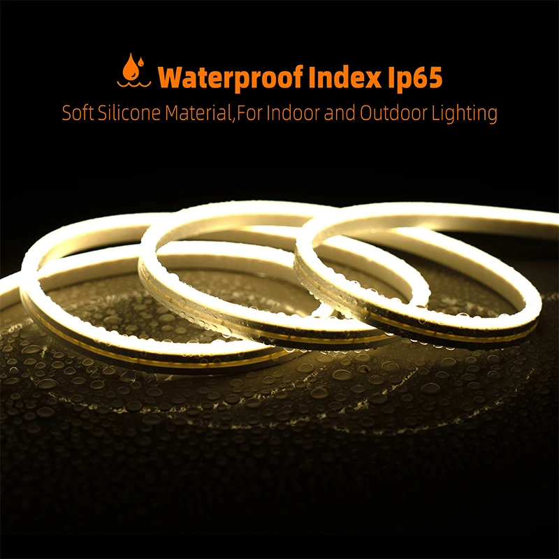 EU plug 12V/24V Neon Strip 1/2/3/5/10M Neon LED Strip With Touch and Hand Sweep Dimmer Switch For Home Kitchen Decor Lighting 4
