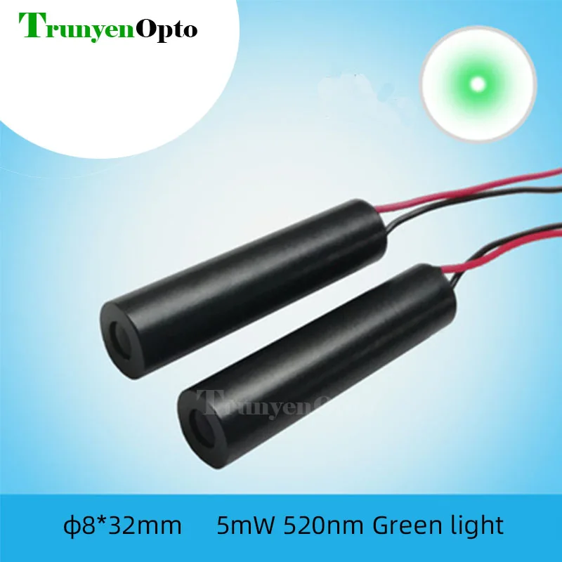 Dot 520nm 5mW 8mm Green Laser Head Laser Positioning Lamp Semiconductor 1 pcs High quality aiming induction beauty ranging